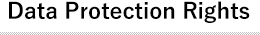Data Protection Rights